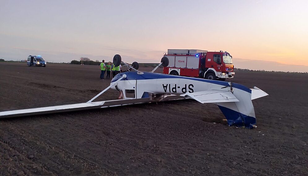 Awaryjne ladowanie w gliwicach