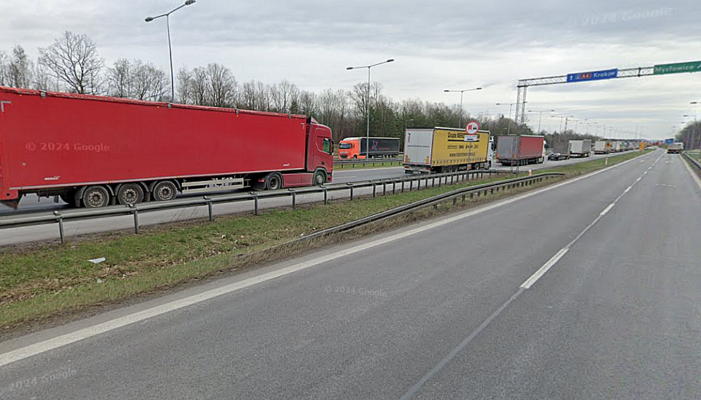 Cofal na autostradzie a4