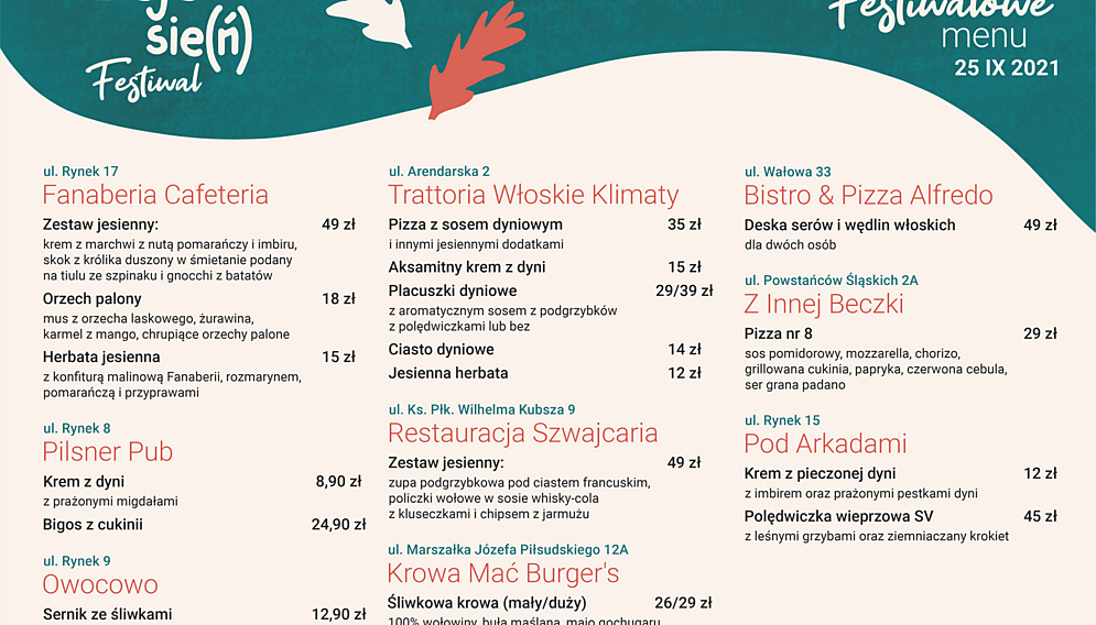 Dzieje sien menu