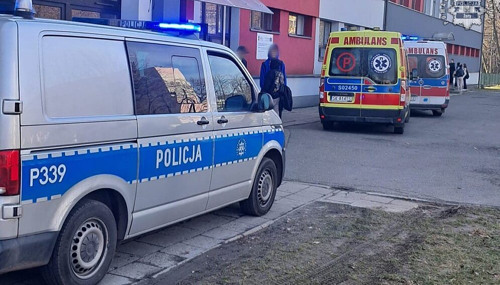 Ewakuacja szkoly zory