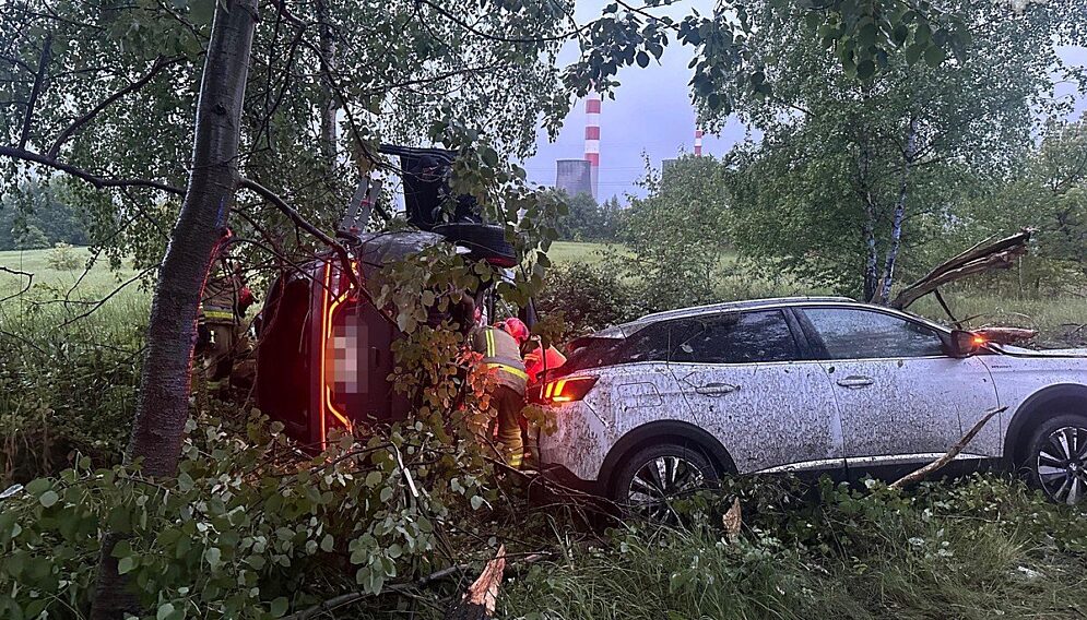 Kolizja w łaziskach