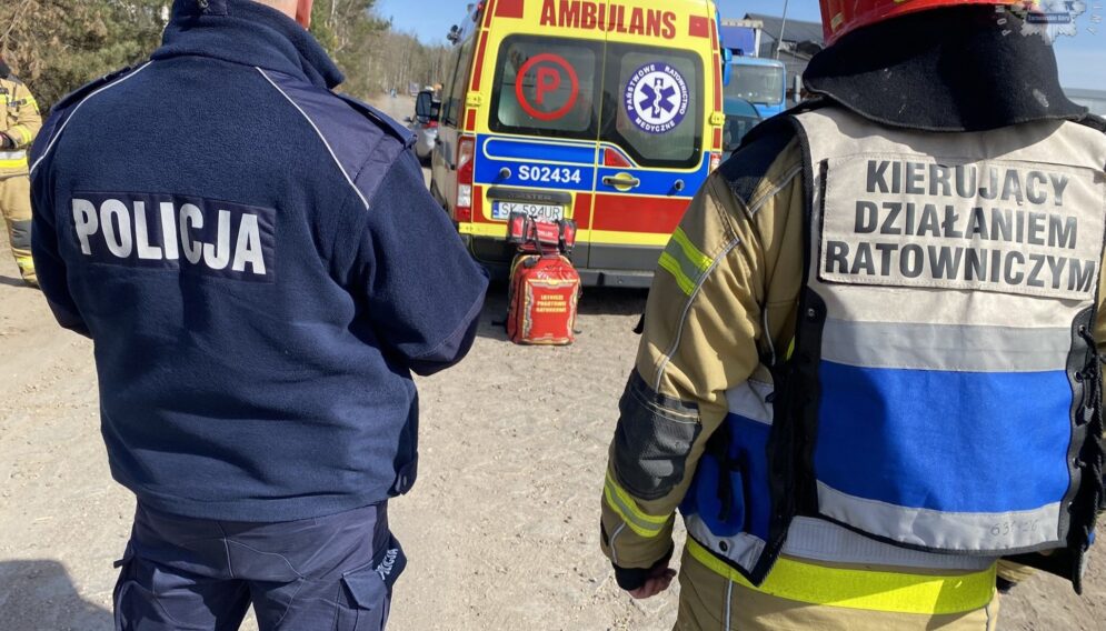 Konar przygniotl chlopaka