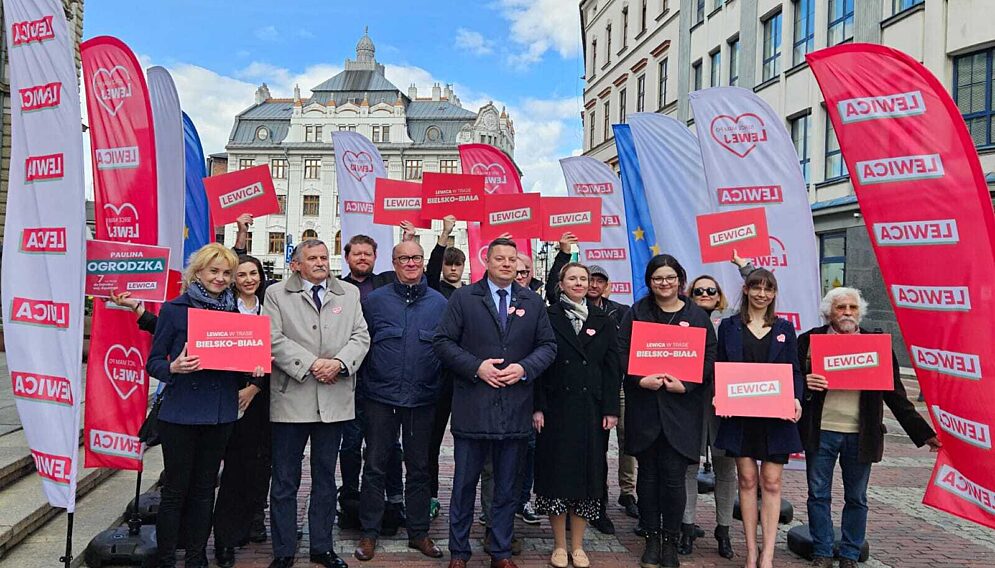 Konferencja prasowa lewicy