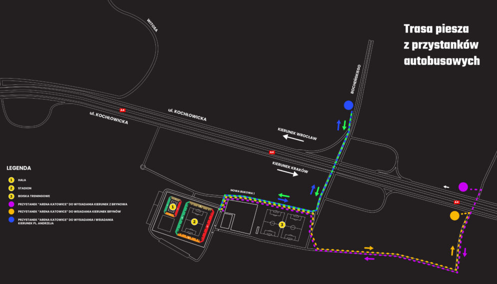 Mecz gks katowice przystanki autobusowe