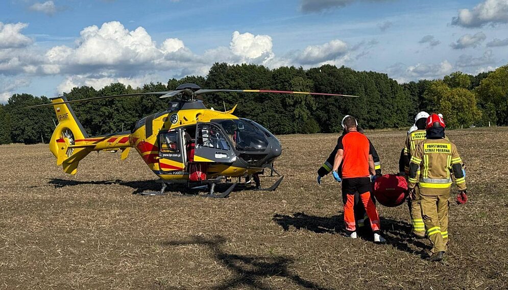 Mezczyzna wpadl do studni