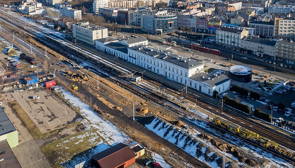 Nowy peron w sosnowcu