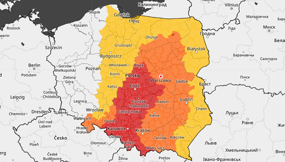 Ostrzezenie imgw nawałnice