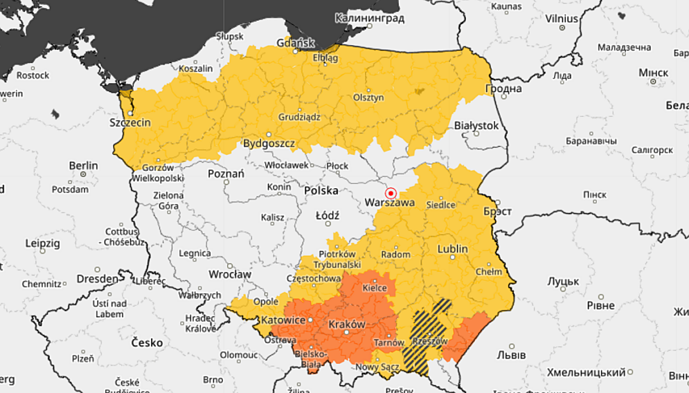 Ostrzezenie przed burzami