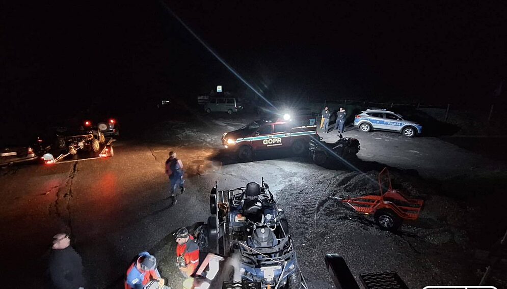 Poszukiwania zaginionego w beskidach