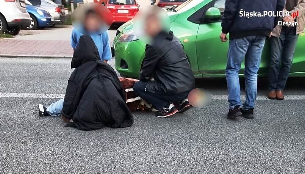 Potracenie dwoch osob w rybniku