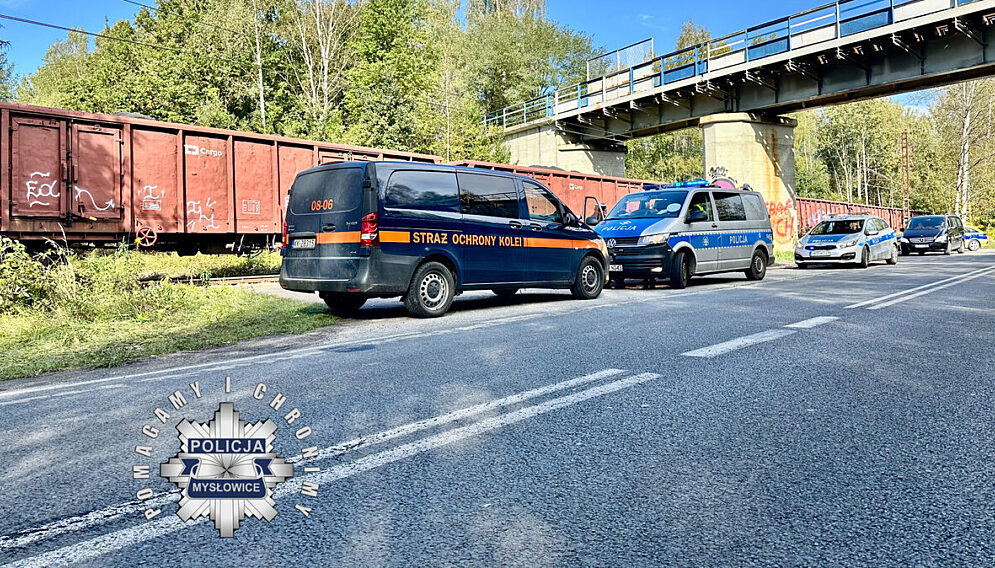 Potracenie przez pociag myslowice