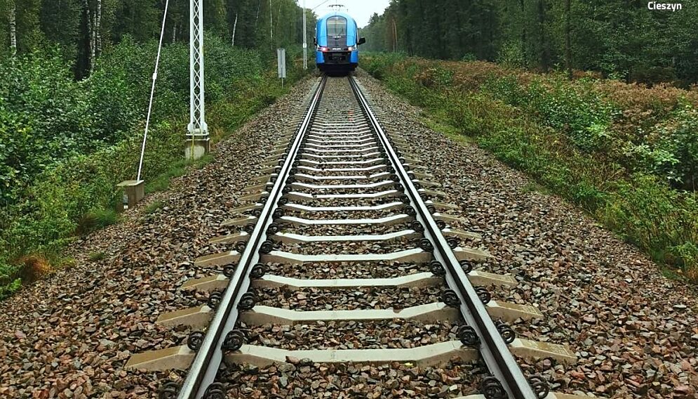 Potracenie przez pociag zaborze