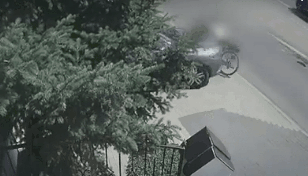 Potracenie rowerzystki w myslowicach