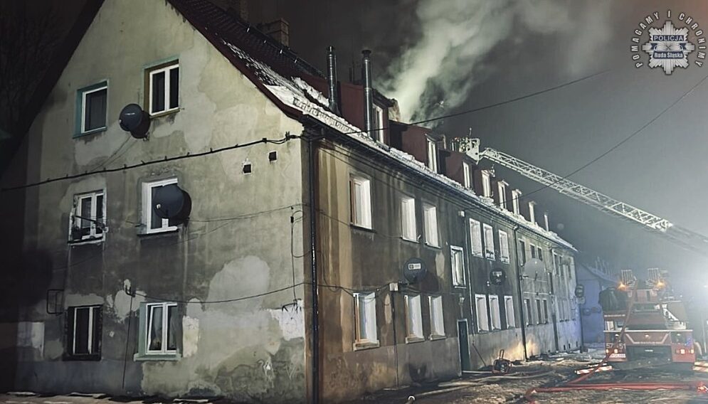 Pozar w rudzie slaskiej