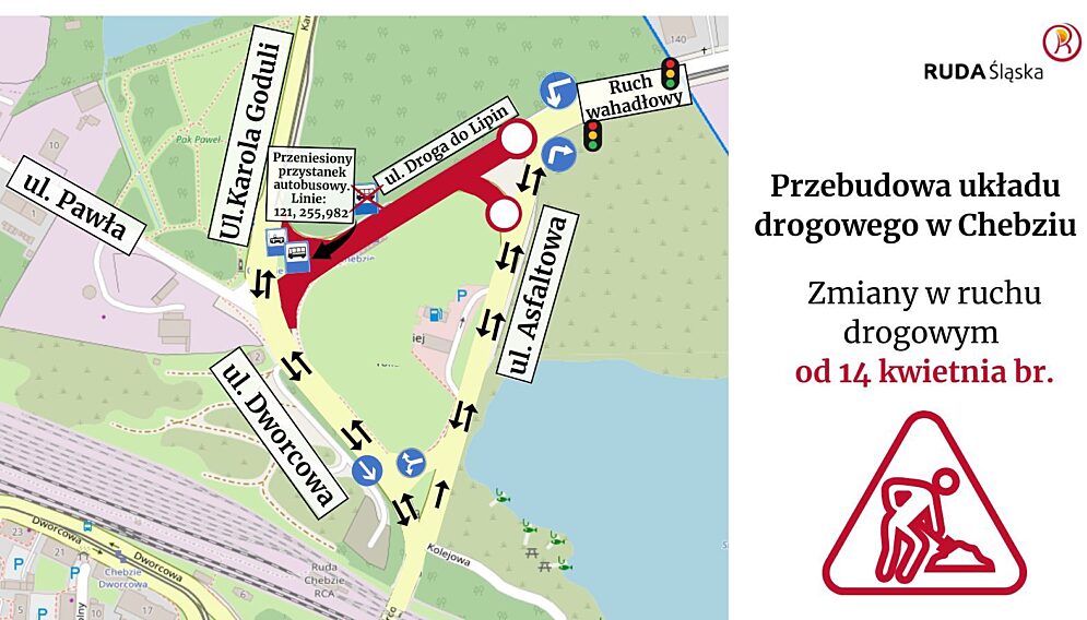 Przebudowa dróg w chebziu