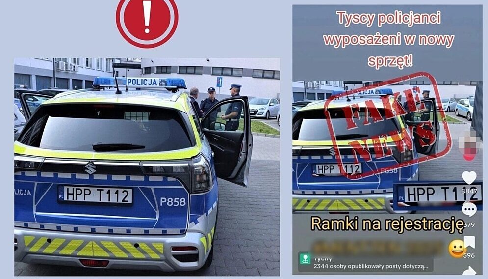 Radiowoz tychy ramka na rejestracje