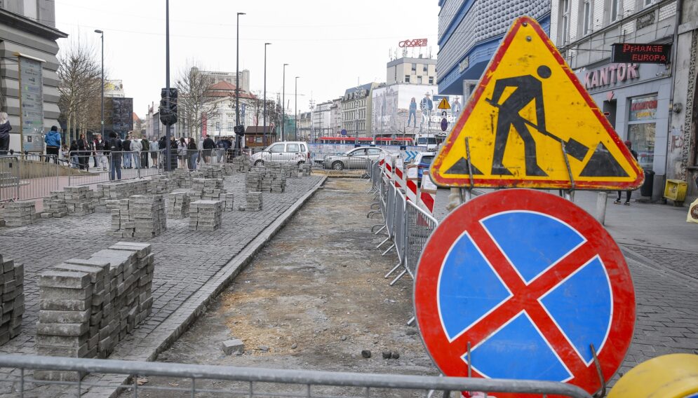 Roboty drogowe centrum katowic