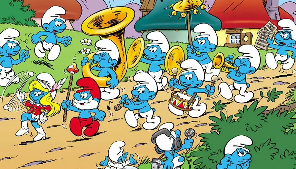 Smerfy w gagalerii katowickiej