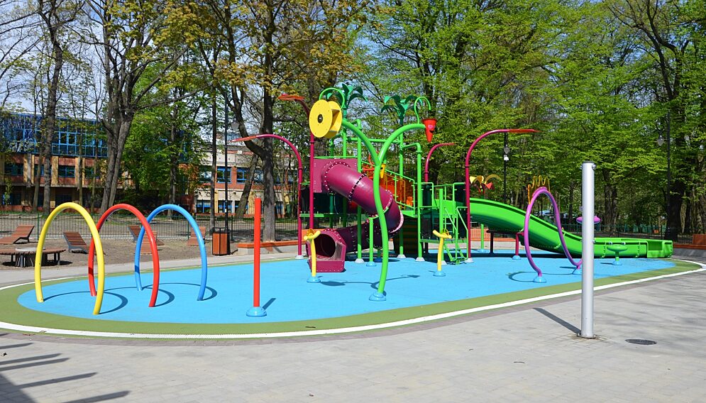Wodny plac zabaw park hutniczy zabrze