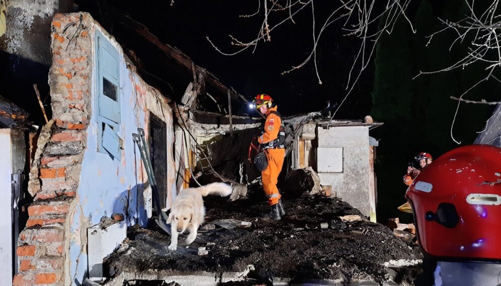 Wybuch gazu cisownica