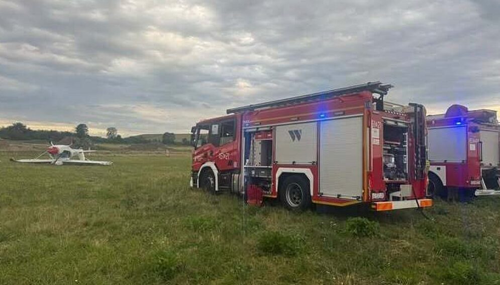 Wypadek awionetki w gliwicach