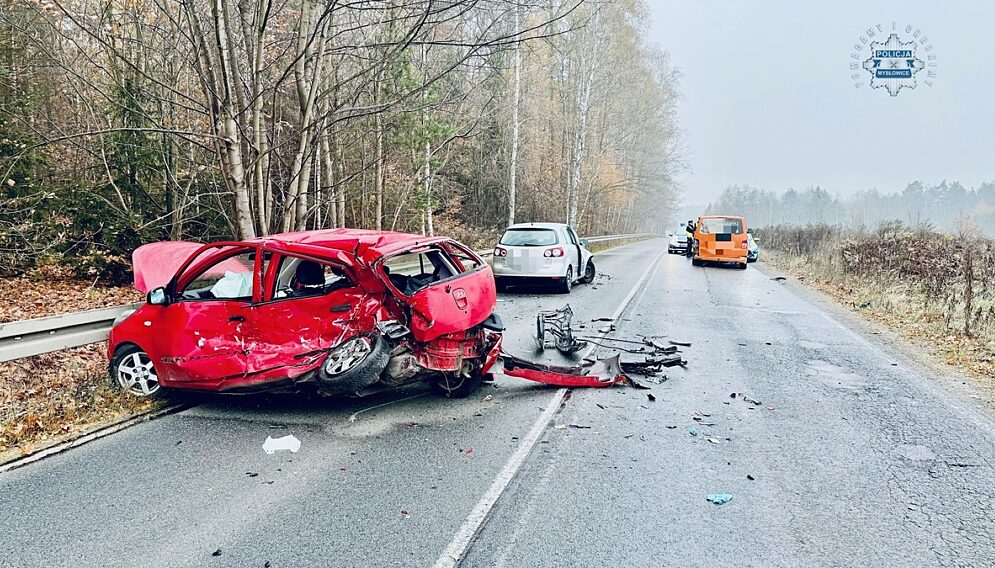 Wypadek myslowice dzisiaj
