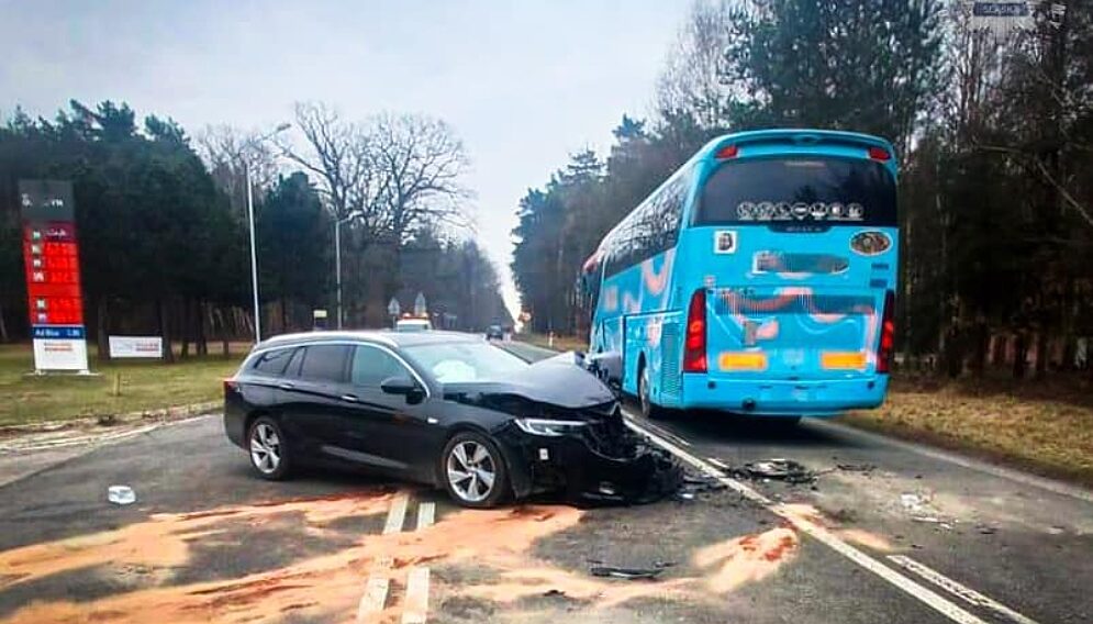 Wypadek na DK 46 w Przymilowicach