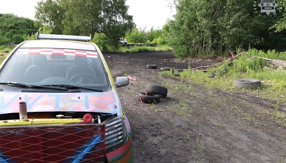 Wypadek na race wrak