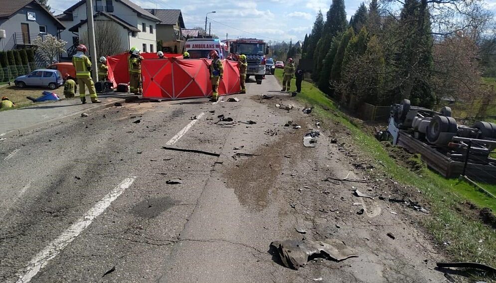 Wypadek smiertelny w rogowie