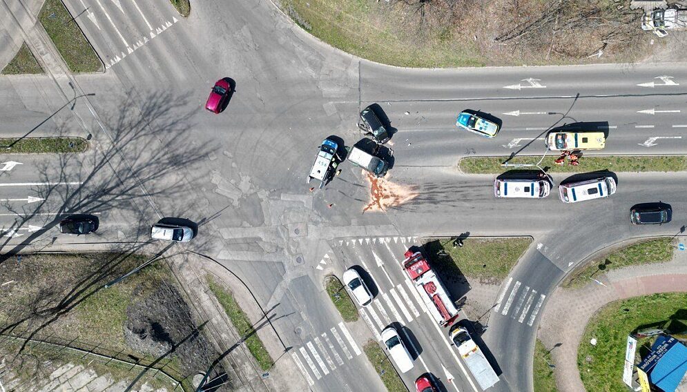 Wypadek w myslowicach