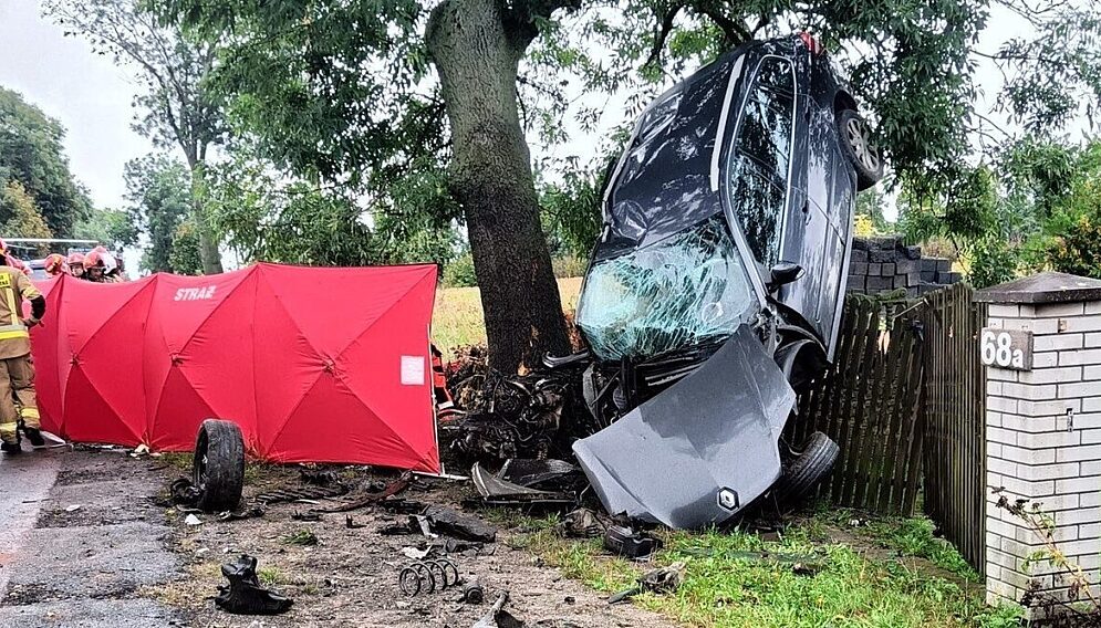 Wypadek śmiertelny w ślezanach