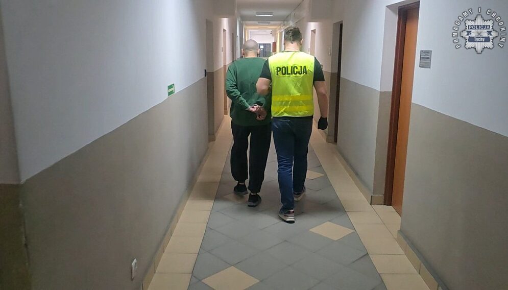 Zatrzymanie podpalacza w tychach