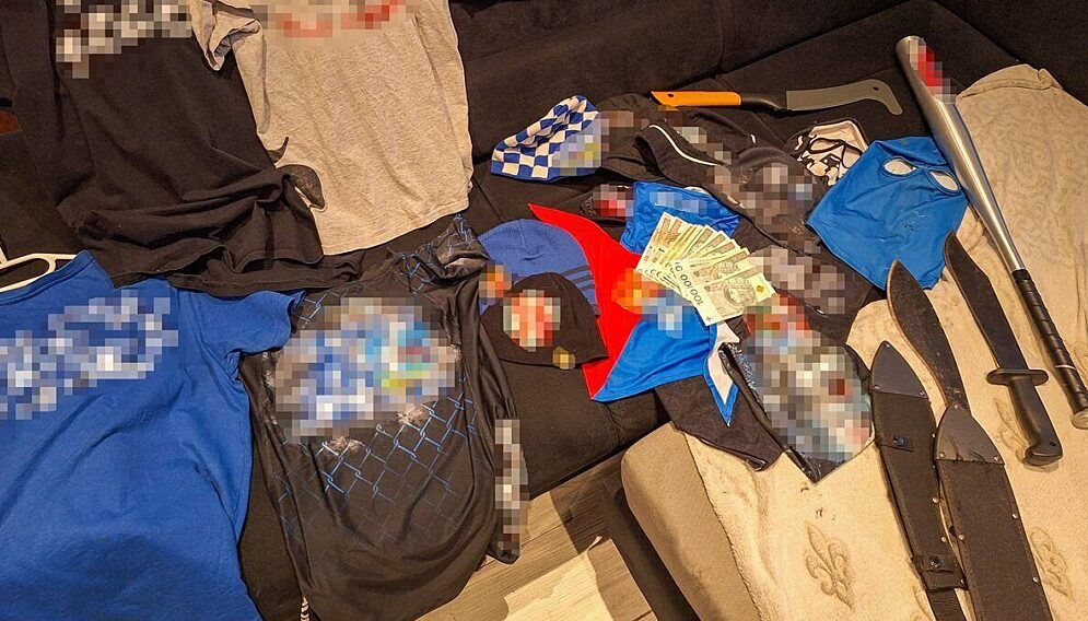 Zatrzymanie pseudokibica