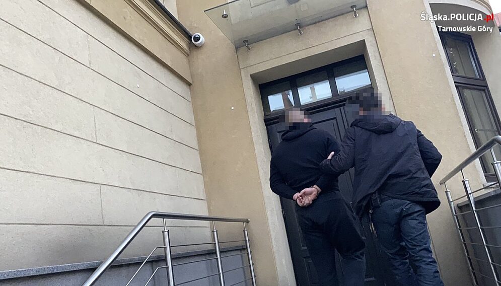 Zatrzymanie pseudokibicow w tarnowskich gorach