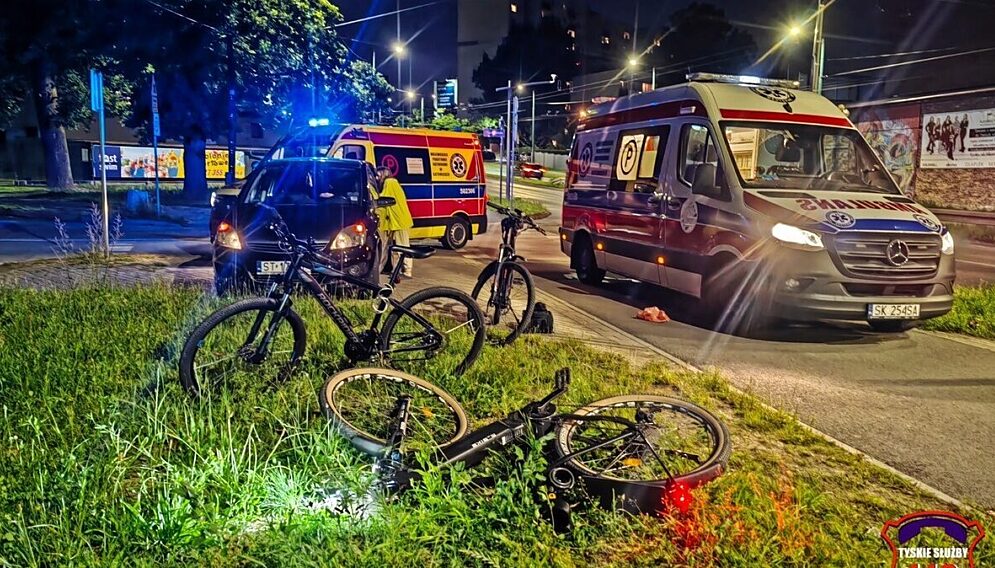 Zderzenie roweru z hulajnogą