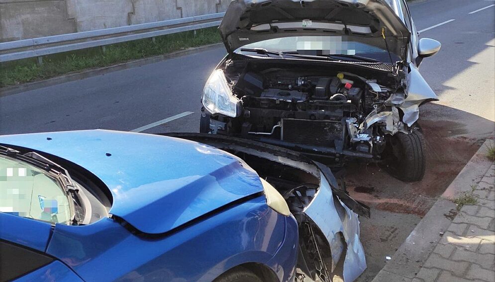 Zderzenie samochodow pszczyna