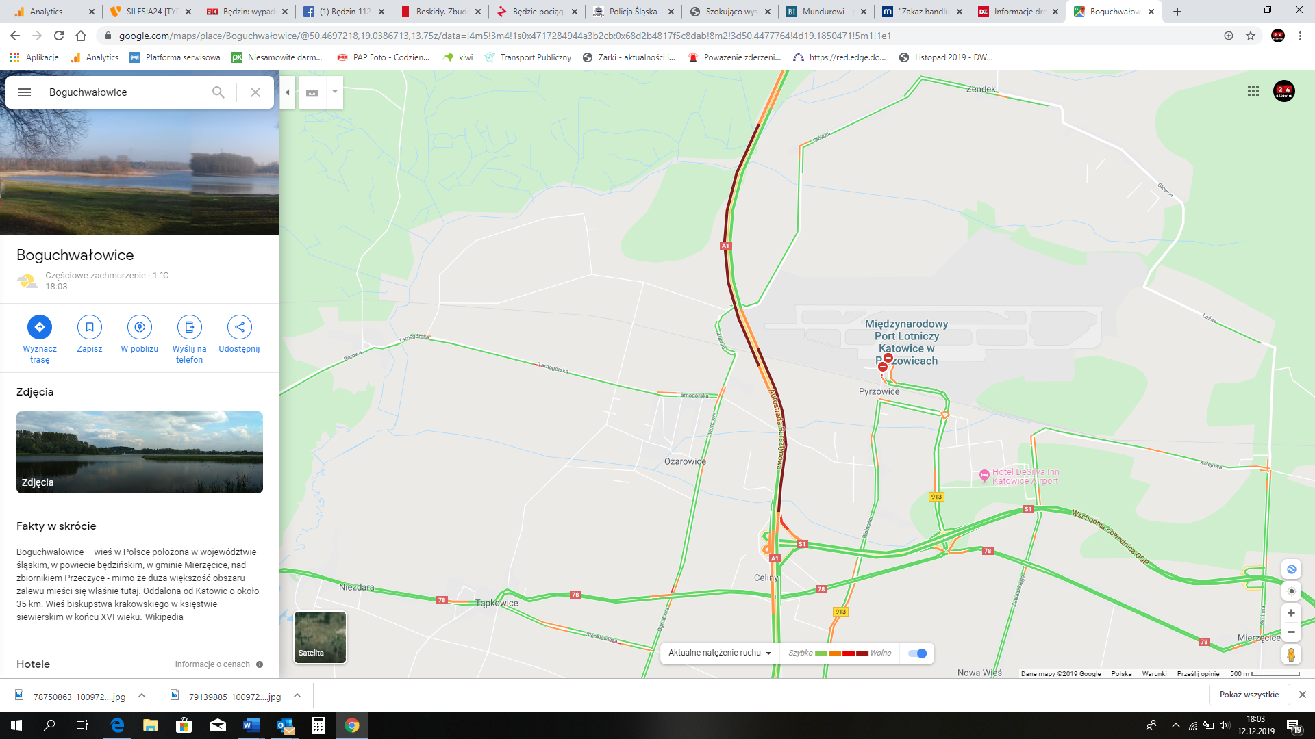 A1 wypadek