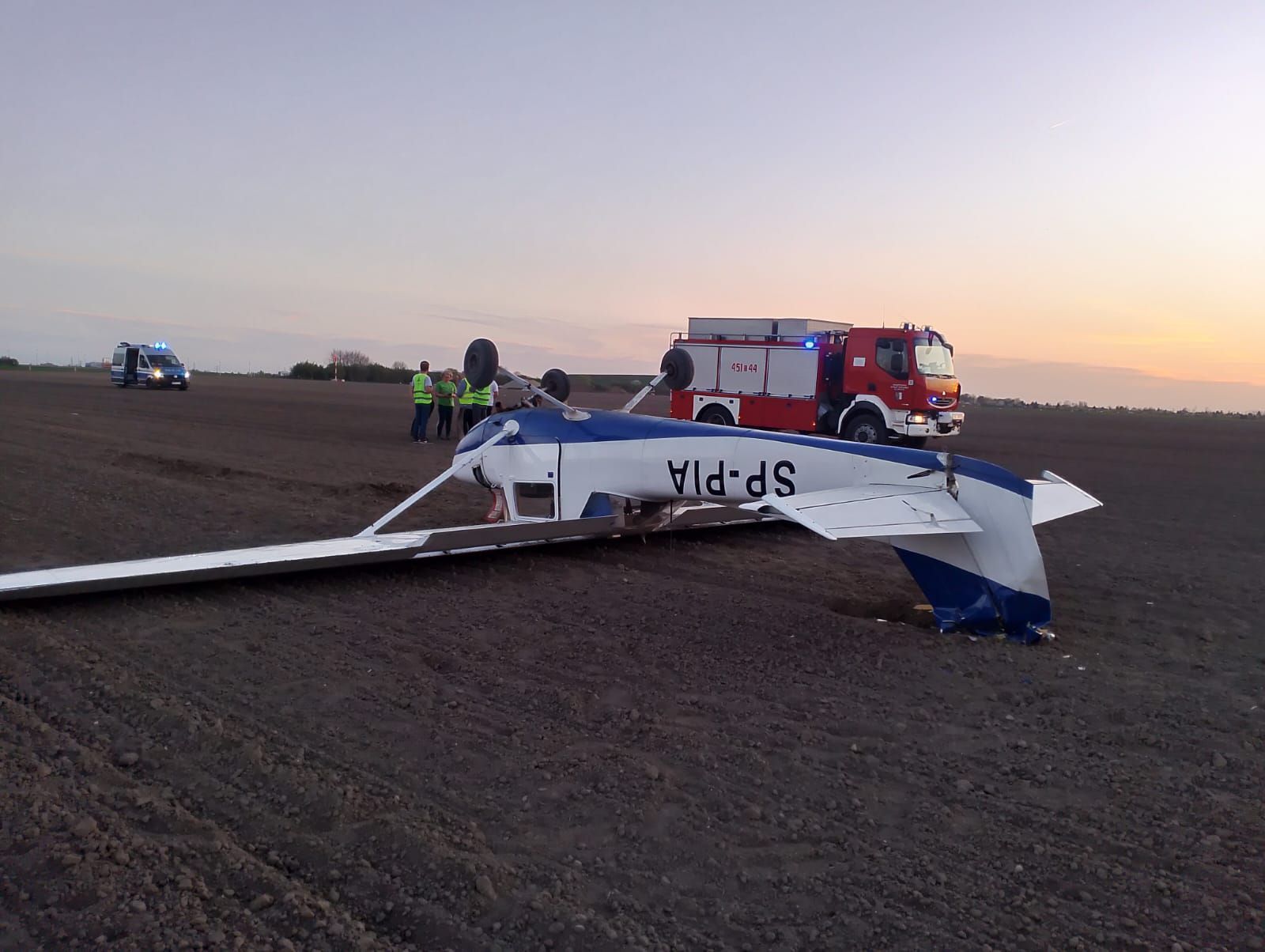 Awaryjne ladowanie w gliwicach