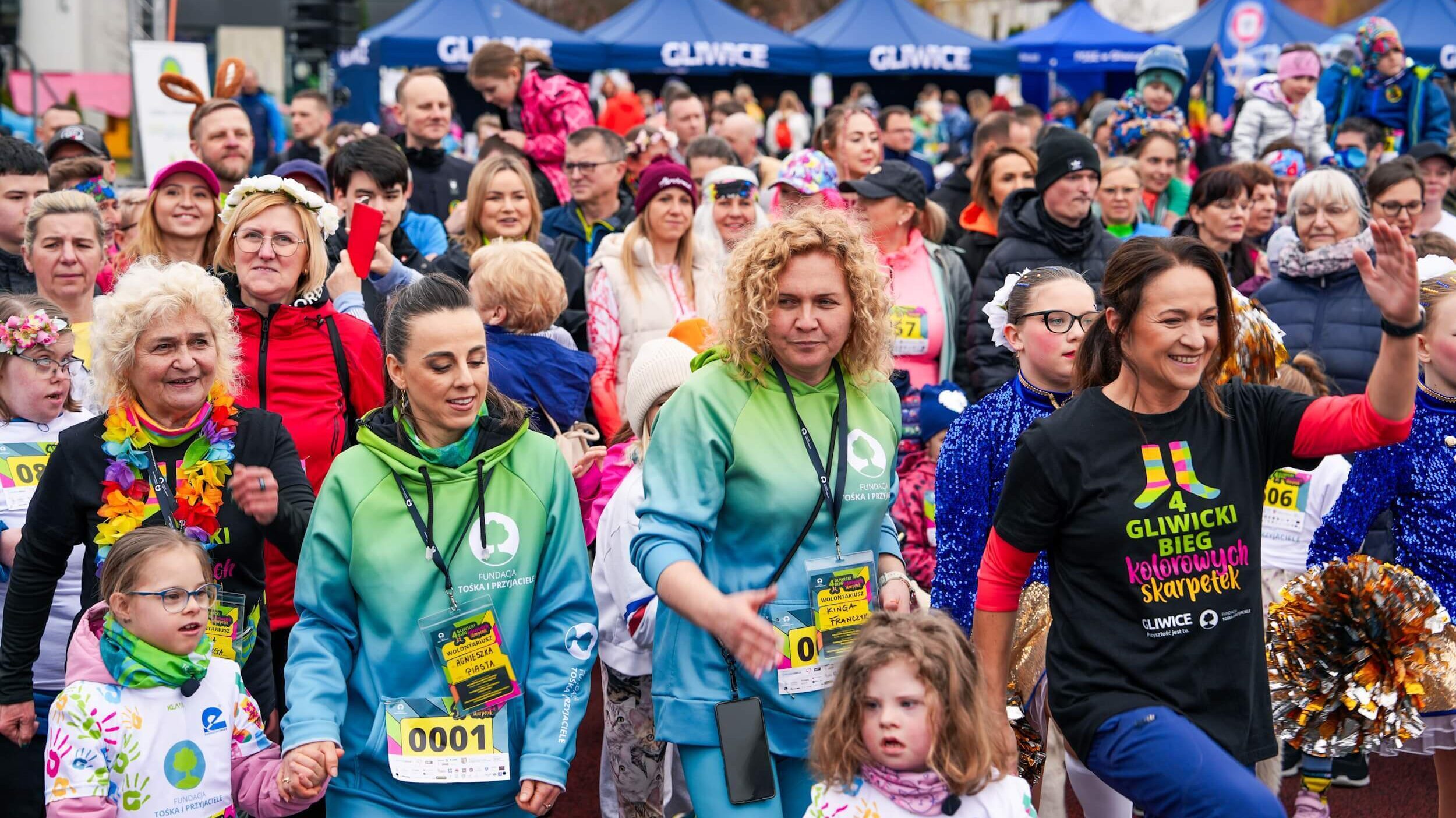 Bieg kolorowych skarpetek w gliwicach