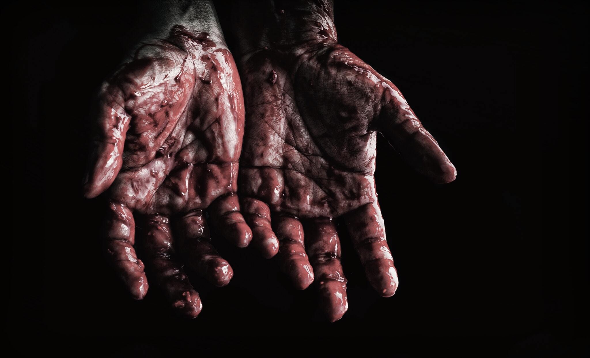 Black background blood bloody 673862