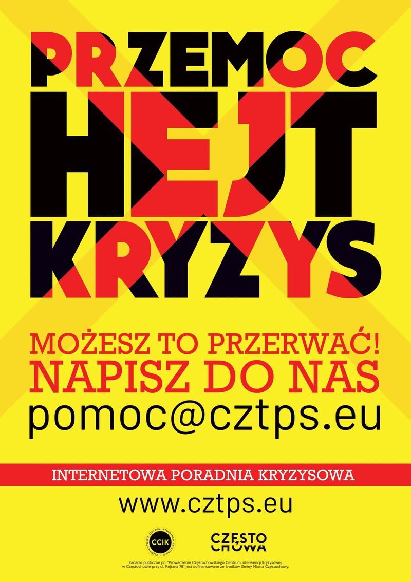 Internetowa poradnia kryzysowa plakat