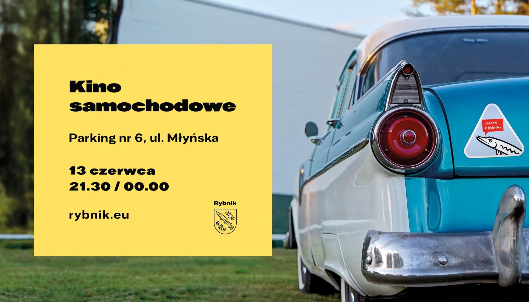 Kino smochodowe grafika