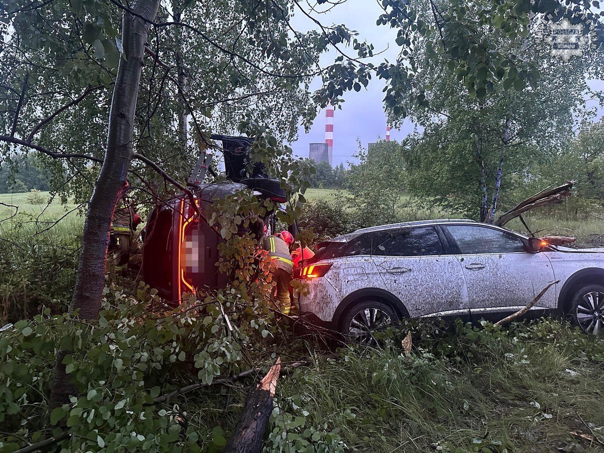 Kolizja w łaziskach