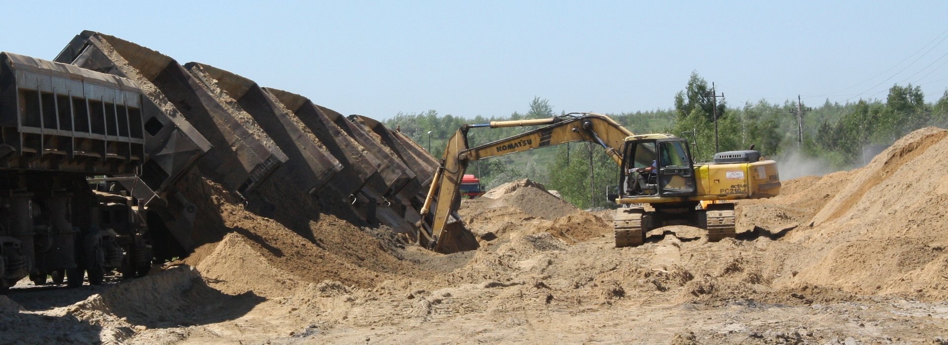 Kopalnia piaskowa CTL foto archiwalne