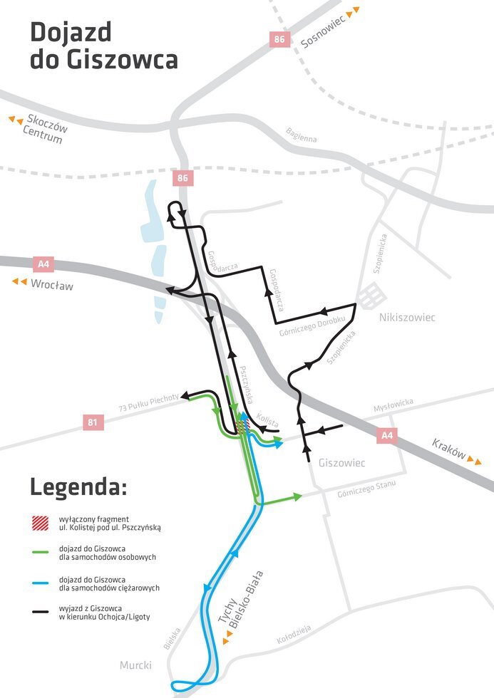 Mapa Giszowiec luty 2020 2