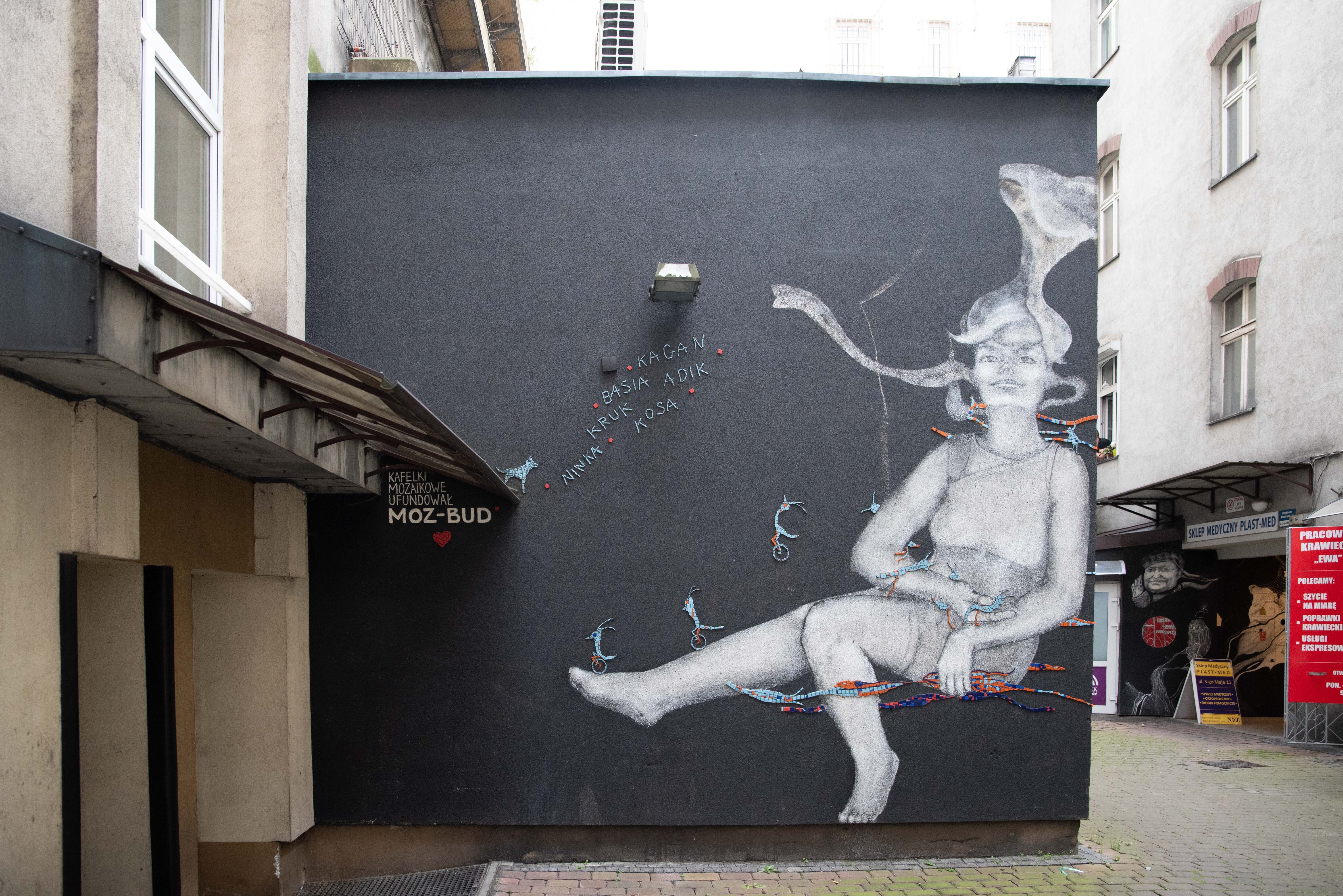 Murale w podwórku 3 maja