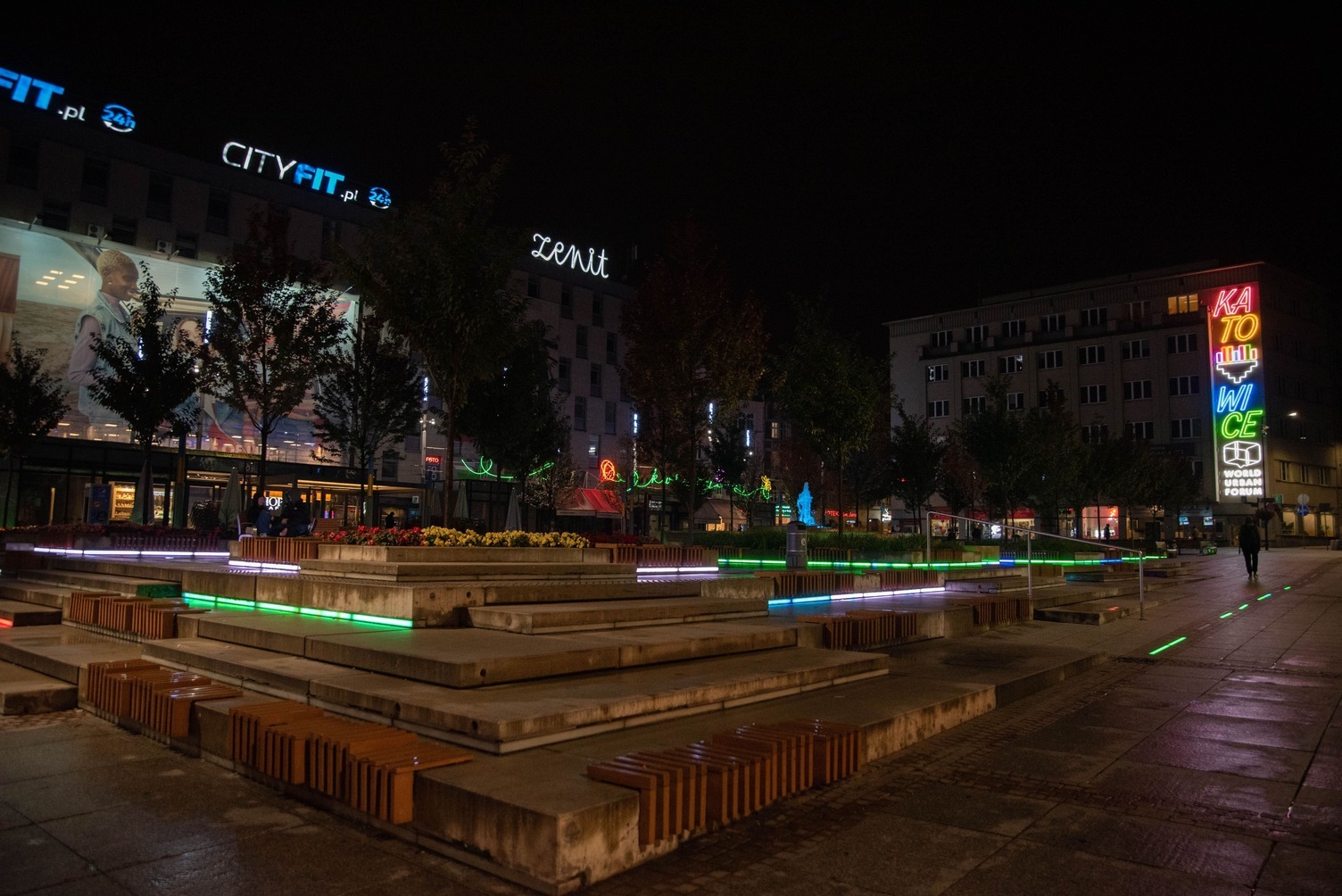 Neony plac kwiatowy katowice 2023