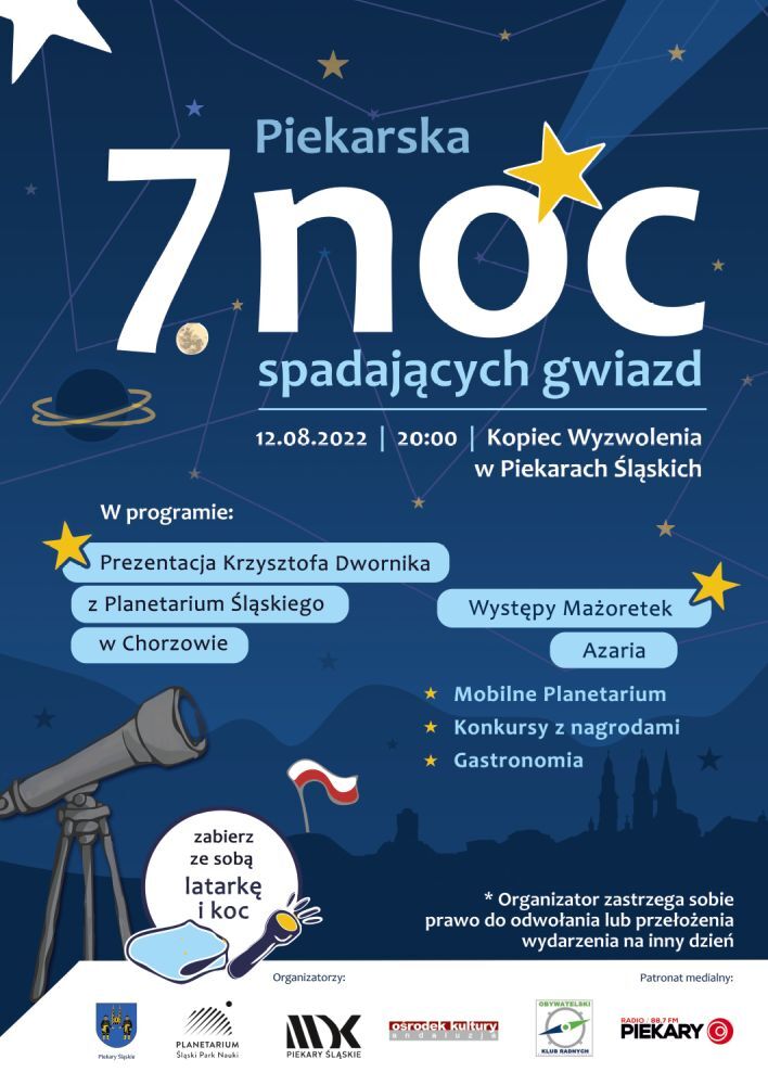 Noc spadajacych gwiazd 2022 2