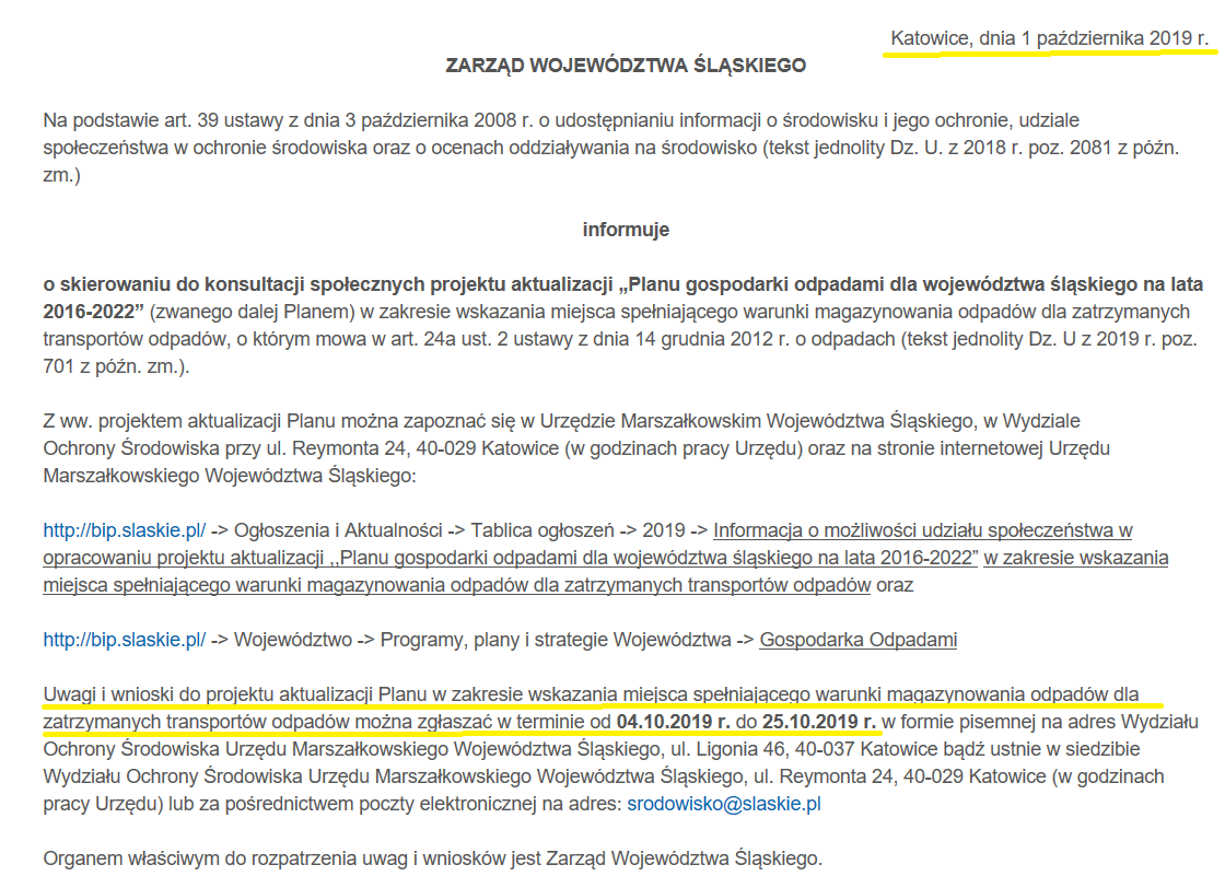 Ogloszenie konsultacji