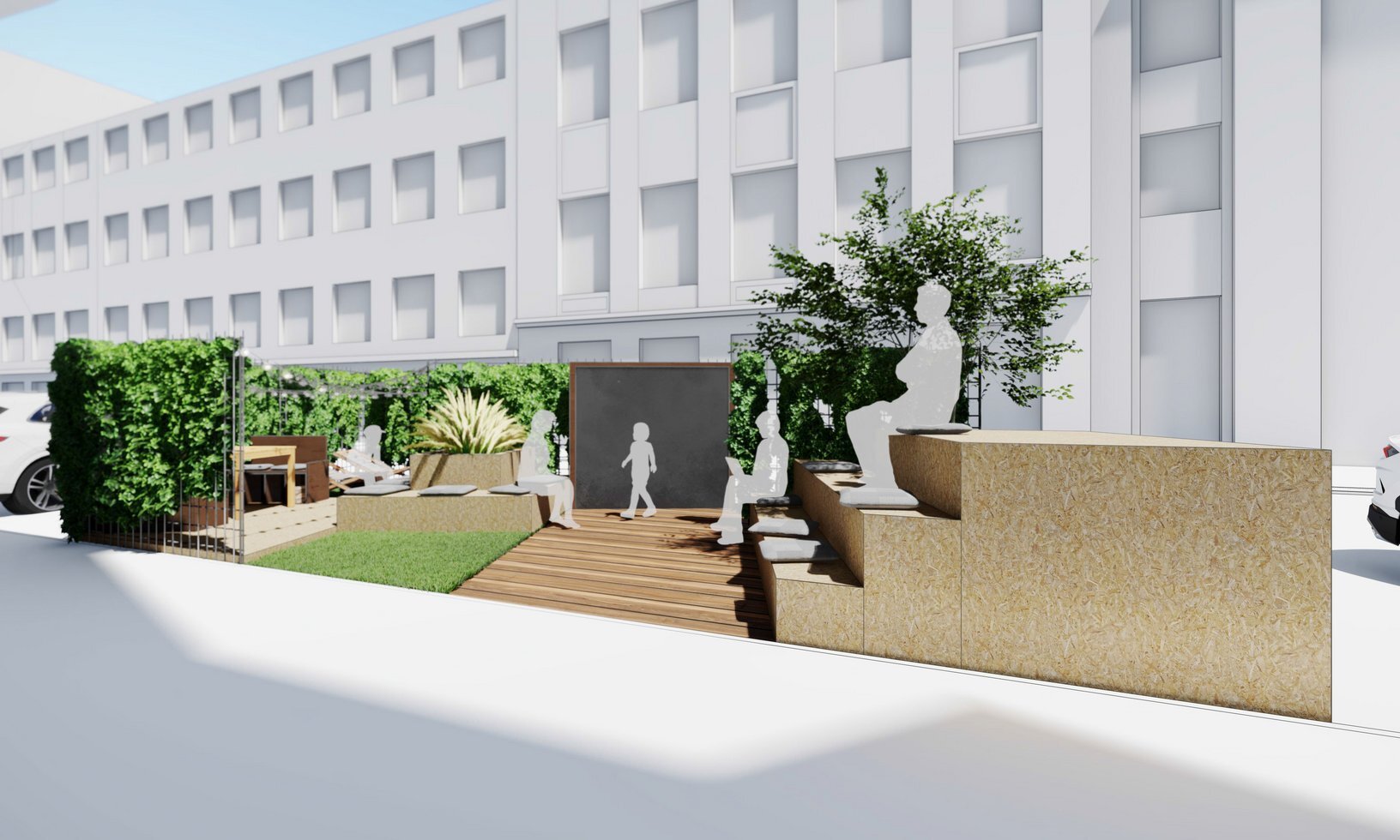 Parklet wizualizacja 1